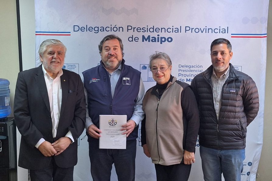 Delegado Presidencial recibe Estudio de Seguridad de la Cámara de Comercio de San Bernardo